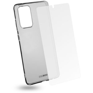 EGOBOO Tempered Glass + Case TPU Transparent (Samsung A72)