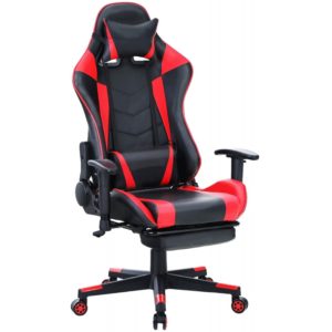 ArteLibre Καρέκλα Γραφείου Gaming SLIGO Κόκκινο/Μαύρο PVC 70x55x122-131cm.( 3 άτοκες δόσεις.)