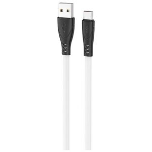 Καλώδιο σύνδεσης Hoco X42 USB σε USB-C 2.4A Fast Charging με Ανθεκτική Σιλικόνη Λευκό 1m.