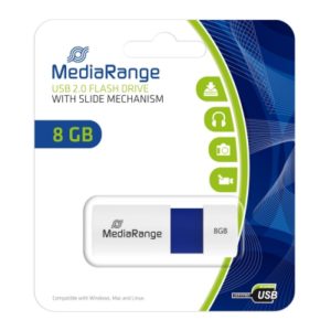 MediaRange USB 2.0 Flash Drive Color Edition 8GB (Blue) (MR971).