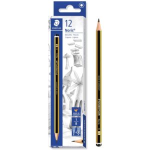 STAEDTLER ξύλινο μολύβι Noris 120-1, εξάγωνο, B1, 12τμχ 120-1.