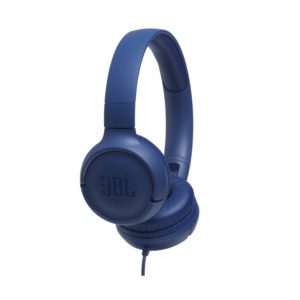 JBL Tune 500. OnEar Universal Headphones 1-button Mic/Remote Blue.