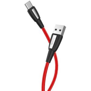 Καλώδιο σύνδεσης Κορδόνι Hoco X39 Titan USB σε USB-C Fast Charging 3.0A Κόκκινο 1m.