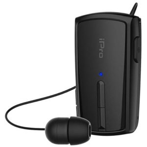Ακουστικό Bluetooth iPro RH120 Retractable Μαύρο (RH120BL) (IPRORH120BL).