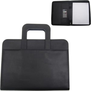 Portfolio-τσάντα με φερμουάρ pvc μαύρο 25,5x32,5x2εκ..