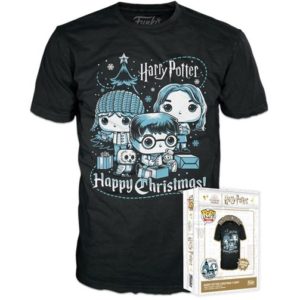 Funko Boxed Tee: Harry Potter Holiday - Ron, Hermione, Harry (S).