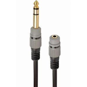 CABLEXPERT 6,35MM TO 3,5MM AUDIO ADAPTER CABLE 0,2M A-63M35F-0.2M