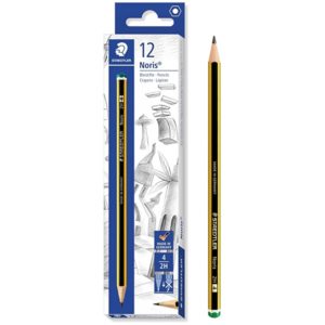 STAEDTLER ξύλινο μολύβι Noris 120-4, εξάγωνο, 2Η4, 12τμχ 120-4.