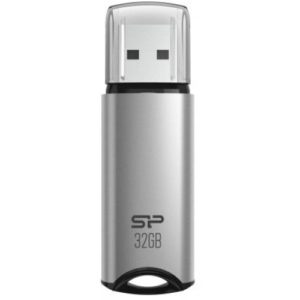 SILICON POWER USB Flash Drive Marvel M02, 32GB, USB 3.2, γκρι SP032GBUF3M02V1S.