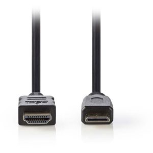 NEDIS CVGP34500BK15 High Speed HDMI Cable with Ethernet, HDMI - HDMI Mini, 1.5m, NEDIS.