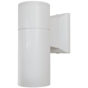 Φωτιστικό Τοίχου Wally Λευκό Αλουμινίου Αδιάβροχο IP65 Down Gu10 GloboStar 90081.