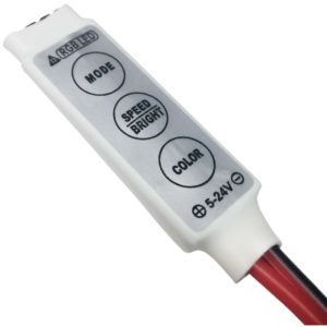 LED RGB Controller με Καλώδιο 5v (30w) - 12v (72w) - 24v (144w) DC GloboStar 77412.