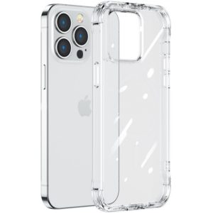 Joyroom Magnetic Defender Magnetic Case for iPhone 14 Pro Max Armored Cover with Hooks Stand Clear (MagSafe Compatible).
