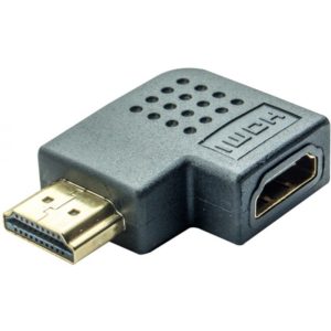 POWERTECH αντάπτορας HDMI CAB-H037, γωνιακός, 90° right, μαύρος CAB-H037.