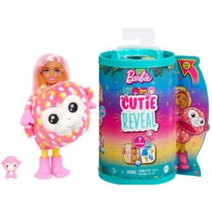 Mattel Barbie Chelsea Cutie Reveal: Jungle Series - Monkey Doll (HKR14).