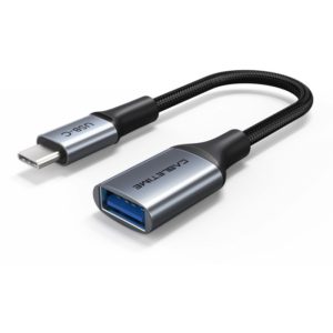 CABLETIME καλώδιο USB Type-C σε USB 3.0 θηλυκό CMCM60, 0.15m, γκρι 5210131038178.