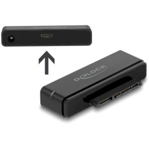 DELOCK αντάπτορας USB-C σε SATA 22-pin 64188, 6Gbps, καλώδιο USB, μαύρος 64188.( 3 άτοκες δόσεις.)