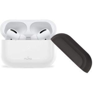 Puro Silicon Case For AirPods Pro With Additional Cap - Άσπρο