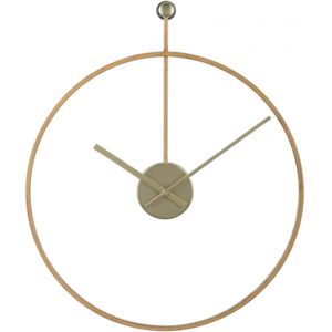 ArteLibre Ρολόι Τοίχου Χρυσό Μέταλλο 45.5x54.5x3.5cm.