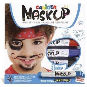 Carioca Mask Up προσώπου Carnivalσετ 3 χρωμάτων (Σετ 6τεμ).