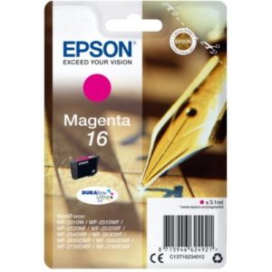 Ink Epson T162340 Magenta with pigment ink. C13T16234012.