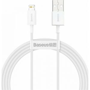 Baseus Lightning Superior Series cable, Fast Charging, Data 2.4A, 1.5m White (CALYS-B02) (BASCALYS-B02)