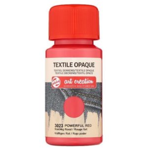 Talens χρώμα textile opaque 3023 powerful red 50ml (Σετ 4τεμ).