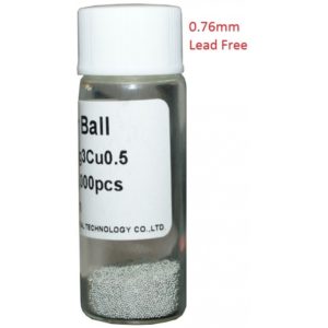 Solder Balls 0.76mm, Lead Free, 12.5k SBF-010.