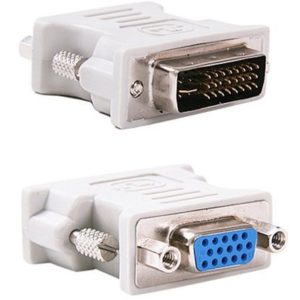 POWERTECH αντάπτορας VGA σε DVI-I 24+5 CAB-G019, λευκός CAB-G019.