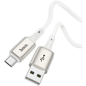 Καλώδιο σύνδεσης Hoco X66 Howdy USB σε Micro-Usb 2.4A Λευκό 1m.