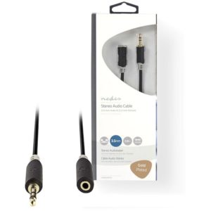 NEDIS CABW22050AT20 Stereo Audio Cable 3.5 mm Male - 3.5 mm Female 2.0 m Anthrac NEDIS.