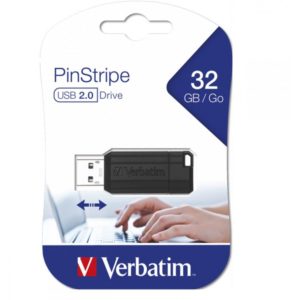 Memory USB 2.0 - 32GB - Store'n'Go Drive Pinstripe Black P-Blist. 49064.
