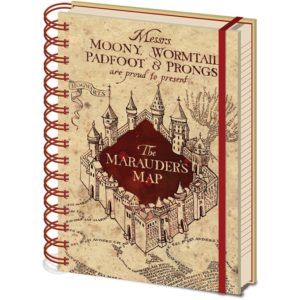 Pyramid Harry Potter (The Marauders Map) A5 Wiro Notebook (SR72325).
