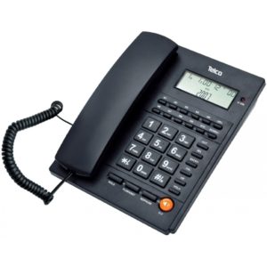 Telco Ενσύρματο τηλέφωνο με αναγνώριση κλήσης Μαύρο ΤΜ-PA117