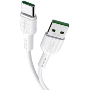 Καλώδιο σύνδεσης Hoco X33 Surge USB σε USB-C Fast Charging 5A Λευκό 1m.