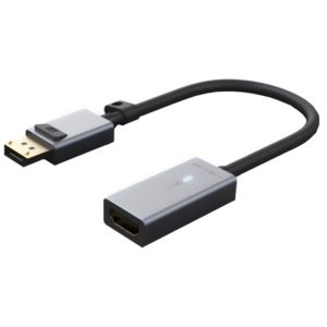 CABLETIME αντάπτορας Displayport σε HDMI AV589, LED Ring, 0.15m, μαύρος 5210131038932.