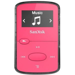 SanDisk MP3 Player SDMX26-008G-E46P, Clip JAM Pink SDMX26-008G-E46P( 3 άτοκες δόσεις.)