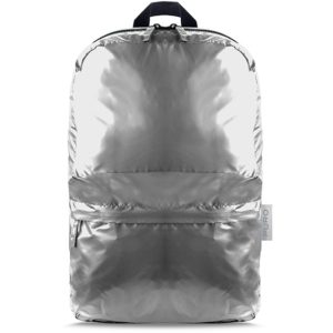 Αναδιπλούμενο Σακίδιο Backpack - Ασημί Μεταλιζέ