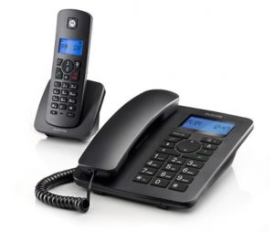 Motorola C4201 COMBO Ενσύρματο και ασύρματο τηλέφωνο σετ.( 3 άτοκες δόσεις.)