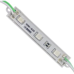 20 Τεμάχια x LED Module 3 SMD 5050 0.8W 12V 50lm IP65 Αδιάβροχο Πράσινο GloboStar 65003.