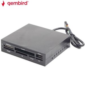 GEMBIRD INTERNAL USB CARD READER/WRITER BLACK FDI2-ALLIN1-02-B