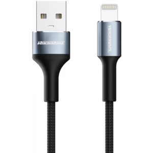 ROCKROSE καλώδιο USB σε Lightning Aspire AL, 2.4A, 1m, μαύρο RRCS16L.