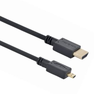 CABLEXPERT HDMI MALE TO MICRO D-MALE BLACK CABLE WITH GOLD-PLATED CONNECTORS 4.5M CC-HDMID-15