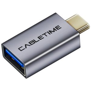 CABLETIME αντάπτορας USB Type-C σε USB 3.0 C160, γκρι 5210131038505.