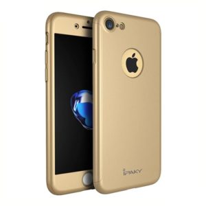 Θηκη IPAKY Classic 360° για Apple iPhone 7 Χρυση & Προστατευτικο Τζαμι. (0009094385)