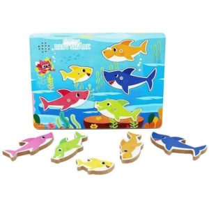 Spin Master: Pinkfong Baby Shark - Wooden Sound Puzzle (6054918).