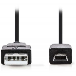 NEDIS CCGP60300BK10 USB 2.0 Cable A Male - Mini 5-pin Male,1.0 m Black NEDIS.