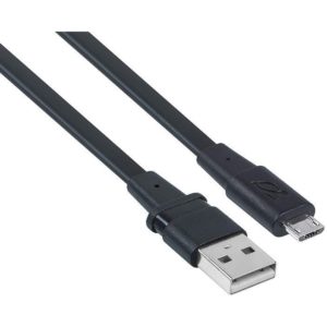 RIVACASE PS6000 BK12 Micro USB cable 1.2m Μαύρο PS6000BK12