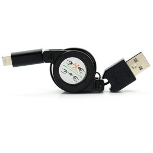 POWERTECH καλώδιο USB σε Lightning CAB-U104, πτυσσόμενο, 0.70m, μαύρο CAB-U104.