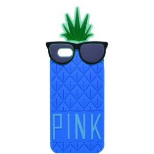 Θήκη Σιλικόνης Ancus Pineapple για Apple iPhone 6/6S Μπλέ.